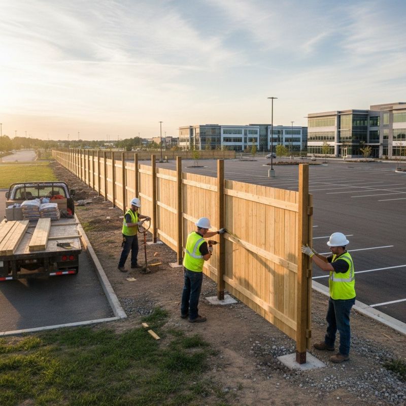 Wood Fence Installation detail
