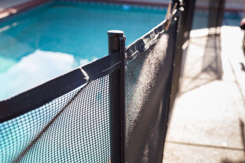 Close-up of Mesh Fence Details